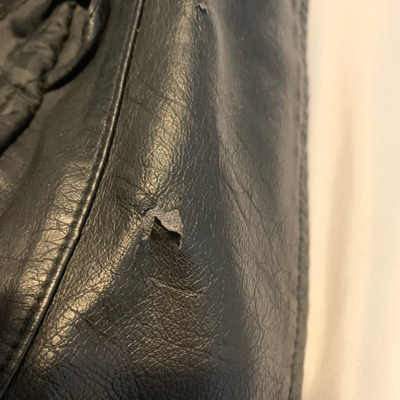 Faux leather jacket from TOPMAN - small - *has some rips back of the collar* - Picture 4 of 11